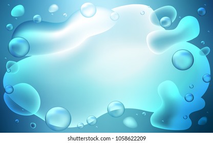 Light BLUE vector pattern with bent lines. Shining crooked illustration in memphis style. A completely new memphis design for your business.