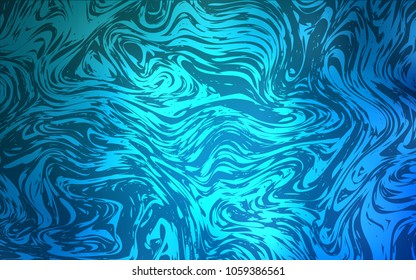 Light BLUE vector pattern with bent ribbons. Glitter abstract illustration with wry lines. New composition for your brand book.