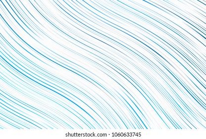 Light BLUE vector pattern with bent ribbons. An elegant bright illustration with gradient. New composition for your brand book.