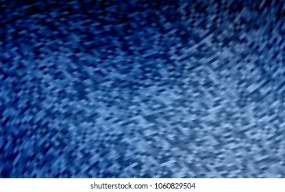 Light BLUE vector pattern with bent ribbons. Shining illustration, which consist of blurred lines, circles. The best blurred design for your business.
