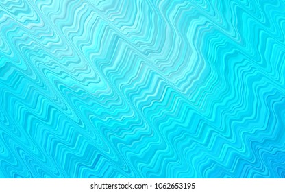 Light BLUE vector pattern with bent ribbons. An elegant bright illustration with gradient. A completely new template for your business design.