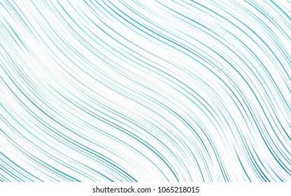 Light BLUE vector pattern with bent lines. Colorful illustration in abstract marble style with gradient. Brand-new design for your ads, poster, banner.