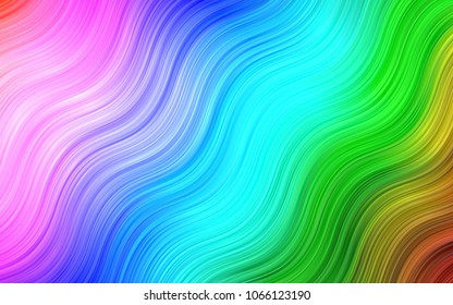 Light BLUE vector pattern with bent ribbons. Geometric illustration in marble style with gradient.  Pattern for your business design.