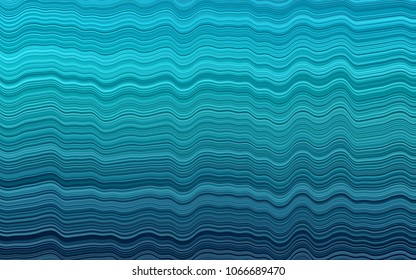 Light BLUE vector pattern with bent ribbons. An elegant bright illustration with gradient. The best blurred design for your business.