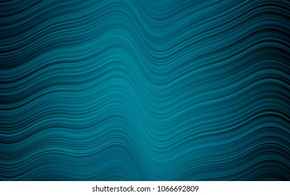 Light BLUE vector pattern with bent ribbons. An elegant bright illustration with gradient. The best blurred design for your business.