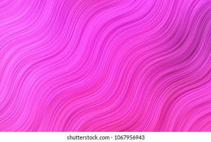 Light BLUE vector pattern with bent lines. Modern gradient abstract illustration with bandy lines. The elegant pattern for brand book.