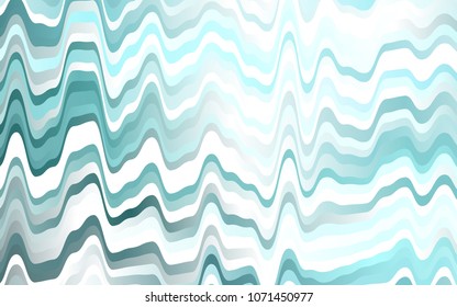 Light BLUE vector pattern with bent lines. Modern gradient abstract illustration with bandy lines. Pattern for your business design.