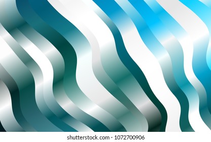 Light BLUE vector pattern with bent lines. An elegant bright illustration with gradient. The template for cell phone backgrounds.
