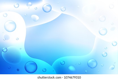 Light BLUE vector pattern with bent ribbons. Brand-new colored illustration in memphis style with gradient. The best blurred design for your business.