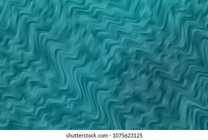 Light BLUE vector pattern with bent lines. Colorful illustration in abstract marble style with gradient. Brand-new design for your ads, poster, banner.