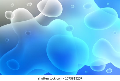 Light BLUE vector pattern with bent ribbons. Glitter abstract illustration with wry lines. Memphis design for your web site.