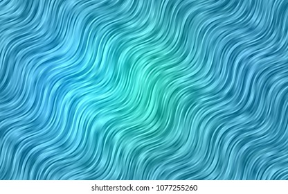 Light BLUE vector pattern with bent lines. An elegant bright illustration with gradient. Marble design for your web site.