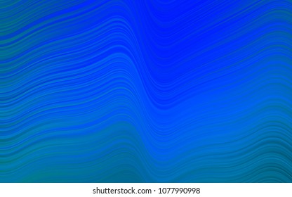 Light BLUE vector pattern with bent ribbons. Blurred geometric sample with gradient bubbles.  The elegant pattern for brand book.
