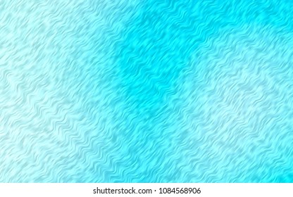 Light BLUE vector pattern with bent ribbons. A completely new color illustration in marble style. The best blurred design for your business.