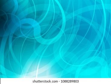 Light BLUE vector pattern with bent lines. Creative geometric illustration in marble style with gradient. Marble style for your business design.