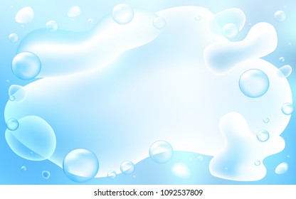 Light BLUE vector pattern with bent lines. Shining illustration, which consist of blurred lines, circles. A completely new template for your business design.