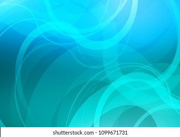 Light BLUE vector pattern with bent ribbons. Creative geometric illustration in marble style with gradient. Textured wave pattern for backgrounds.