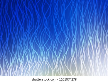 Light BLUE vector pattern with bent lines. Geometric illustration in marble style with gradient.  The elegant pattern for brand book.