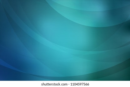Light BLUE vector pattern with bent lines. Colorful abstract illustration with gradient lines. The elegant pattern for brand book.