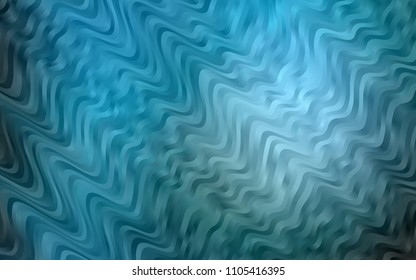 Light BLUE vector pattern with bent ribbons. Colorful abstract illustration with gradient lines. The template for cell phone backgrounds.