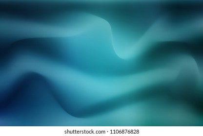 Light BLUE vector pattern with bent lines. Blurred geometric sample with gradient bubbles.  Marble design for your web site.