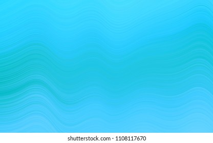 Light BLUE vector pattern with bent lines. Shining crooked illustration in marble style. New composition for your brand book.