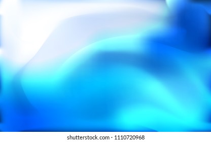 Light BLUE vector pattern with bent lines. Glitter abstract illustration with wry lines. Marble style for your business design.