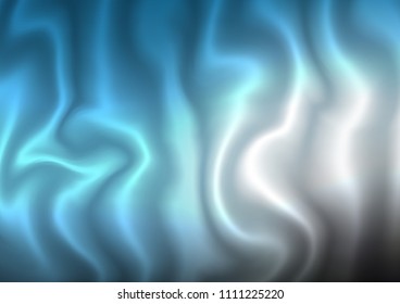 Light BLUE vector pattern with bent ribbons. Creative geometric illustration in marble style with gradient. A completely new template for your business design.