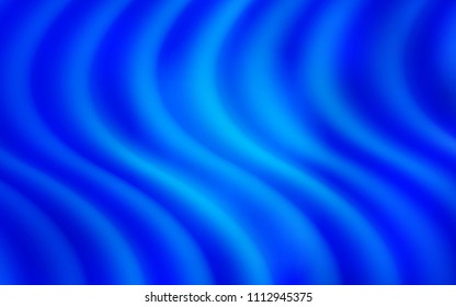 Light BLUE vector pattern with bent lines. Creative geometric illustration in marble style with gradient. Brand-new design for your ads, poster, banner.