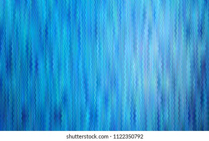 Light BLUE vector pattern with bent ribbons. Glitter abstract illustration with wry lines. The best blurred design for your business.