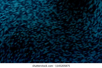 Light BLUE vector pattern with bent ribbons. A sample with blurred bubble shapes. A completely new marble design for your business.