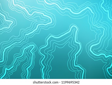 Light BLUE vector pattern with bent ribbons. Geometric illustration in marble style with gradient.  The template for cell phone backgrounds.