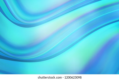 Light BLUE vector pattern with bent lines. Glitter abstract illustration with wry lines. A completely new memphis design for your business.
