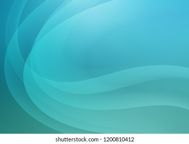 Light BLUE vector pattern with bent ribbons. Geometric illustration in marble style with gradient.  The template for cell phone backgrounds.
