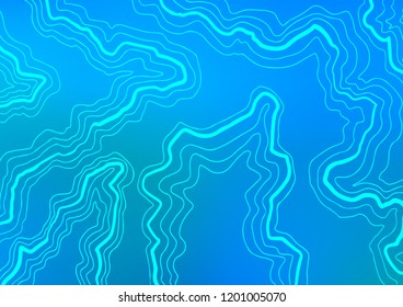 Light BLUE vector pattern with bent ribbons. Colorful illustration in abstract marble style with gradient. Marble style for your business design.