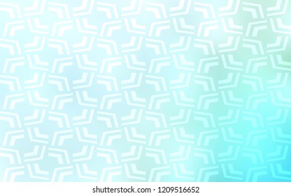 Light BLUE vector pattern with bent ribbons. Blurred geometric sample with gradient bubbles.  Marble style for your business design.