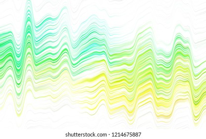 Light BLUE vector pattern with bent ribbons. Geometric illustration in marble style with gradient.  A completely new template for your business design.