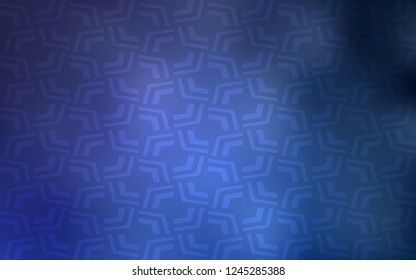 Light BLUE vector pattern with bent ribbons. Brand new colored illustration in marble style with gradient. The template for cell phone backgrounds.
