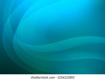 Light BLUE vector pattern with bent ribbons. Colorful illustration in abstract marble style with gradient. Pattern for your business design.
