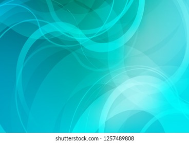 Light BLUE vector pattern with bent ribbons. An elegant bright illustration with gradient. Textured wave pattern for backgrounds.