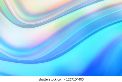 Light BLUE vector pattern with bent ribbons. Brand new colored illustration in marble style with gradient. Pattern for your business design.