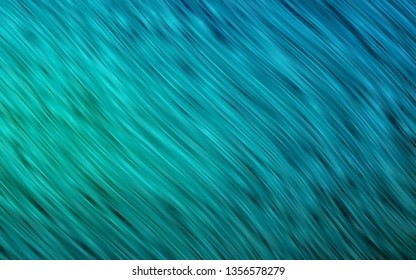 Light BLUE vector pattern with bent ribbons. Creative illustration in halftone marble style with gradient. Textured wave pattern for backgrounds.