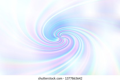 Light BLUE vector pattern with bent lines. Glitter abstract illustration with wry lines. New composition for your brand book.