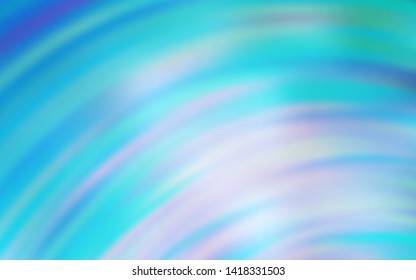 Light BLUE vector pattern with bent lines. Brand new colorful illustration in simple style. Colorful wave pattern for your design.