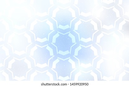 Light BLUE vector pattern with bent lines. A shining illustration, which consists of curved lines. Abstract design for your web site.