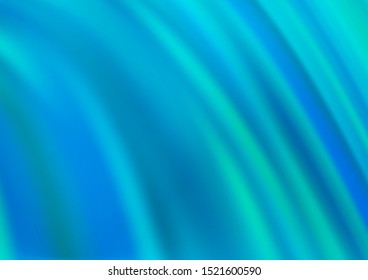 Light BLUE vector pattern with bent ribbons. Geometric illustration in marble style with gradient.  A new texture for your  ad, booklets, leaflets.