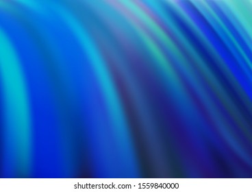Light BLUE vector pattern with bent ribbons. An elegant bright illustration with gradient. A new texture for your  ad, booklets, leaflets.