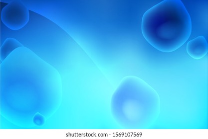 Light BLUE vector pattern with bent lines. A completely new color illustration in memphis style. A new texture for your  ad, booklets, leaflets.