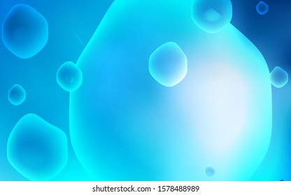 Light BLUE vector pattern with bent lines. Shining illustration, which consist of blurred lines, circles. The best blurred design for your business.