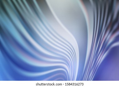 Light BLUE vector pattern with bent lines. Shining colorful illustration in simple style. The best colorful design for your business.